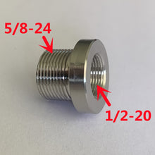 Load image into Gallery viewer, Stainless Steel Conversion Connector for All NAPA 4003 WIX 24003 Oil Fuel Filter 5/8-24 To 1/2-28 1/2-20 M14*1 M14*1L M14*1.5 Adapter