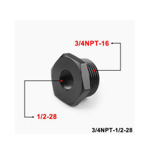 Load image into Gallery viewer, Fuel Filter Adapter 3/4-16,13/16-16,3/4 NPT to 1/2-28 ,5/8-24 Adapter Aluminum Titanium Black Car Fuel Filter Kit