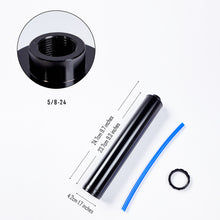 Load image into Gallery viewer, 10Inch 430 1/2-28 5/8-24 Single Core Aluminum Tube Car Fuel Filter for NaPa 4003 WIX 24003 Solvent Black