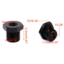 Load image into Gallery viewer, Fuel Filter Adapter 3/4-16,13/16-16,3/4 NPT to 1/2-28 ,5/8-24 Adapter Aluminum Titanium Black Car Fuel Filter Kit