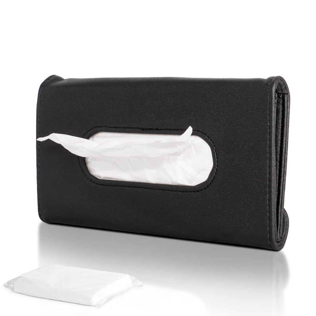 Car Tissue Holder Hanging Paper Towel Clip PU Leather Backseat Tissue –  SEAMETAL