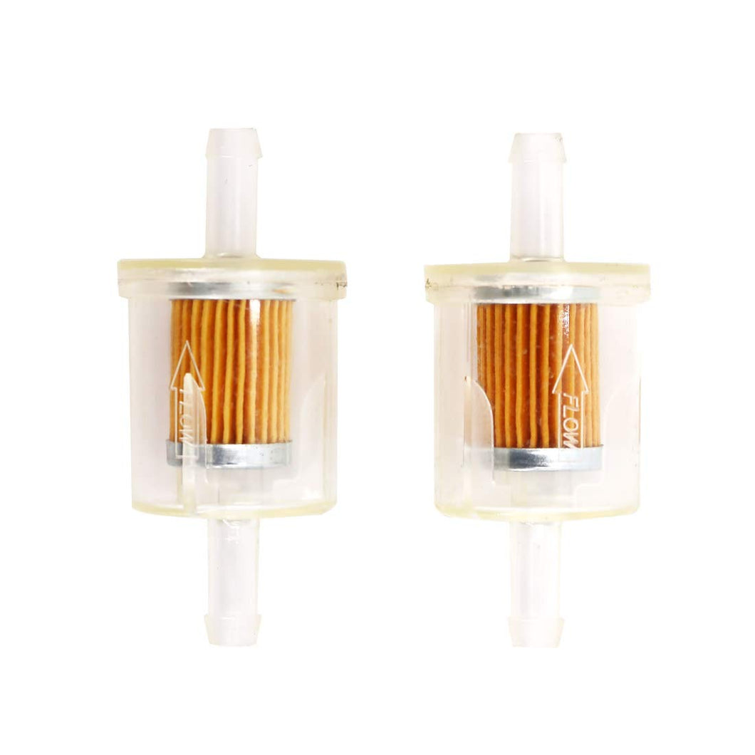 Inline Fuel Filter Replacement for Small Engine Motorcycle Lawn Mower Fuel Filters Replace 49019-0027 691035 49019-7001 (2 Pack)