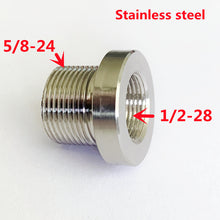 Load image into Gallery viewer, Stainless Steel Conversion Connector for All NAPA 4003 WIX 24003 Oil Fuel Filter 5/8-24 To 1/2-28 1/2-20 M14*1 M14*1L M14*1.5 Adapter
